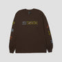HUF Fetch Longsleeve T-Shirt Chocolate