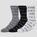 Load image into Gallery viewer, HUF Fuck It 3 Pack Sock