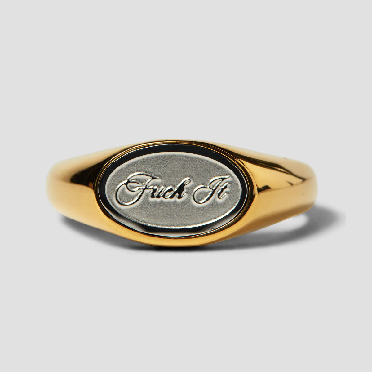 Huf Fuck It Signet Ring Gold – Slam City Skates