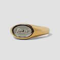 Load image into Gallery viewer, Huf Fuck It Signet Ring Gold