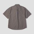 Load image into Gallery viewer, HUF Galaxy Plaid Shortsleeve Woven Top Dark Brown
