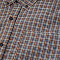 Load image into Gallery viewer, HUF Galaxy Plaid Shortsleeve Woven Top Dark Brown
