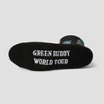 Load image into Gallery viewer, HUF Green Buddy Tourist Sock Black