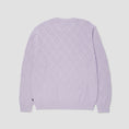 Load image into Gallery viewer, HUF Grid Crew Sweater Dust Purple