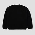 Load image into Gallery viewer, HUF H Dot Polar Fleece Crew Black