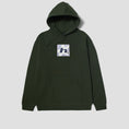 Load image into Gallery viewer, HUF H Star Pullover Hood Hunter Green
