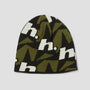 HUF H Star Repeat Skull Beanie Olive