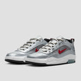 Load image into Gallery viewer, Nike SB Air Max Ishod Premium Skate Shoes Metallic Silver / Varsity Red