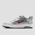 Load image into Gallery viewer, Nike SB Air Max Ishod Premium Skate Shoes Metallic Silver / Varsity Red