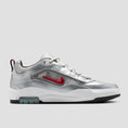 Load image into Gallery viewer, Nike SB Air Max Ishod Premium Skate Shoes Metallic Silver / Varsity Red