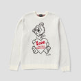 Load image into Gallery viewer, HUF Bad News Crewneck Sweater Bone