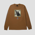 Load image into Gallery viewer, HUF Beware Longsleeve T-Shirt Camel
