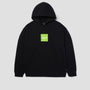 HUF Box Logo Pullover Hoodie Black / Huf Green