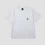HUF Box Logo Shortsleeve Pocket T-Shirt White / Grey