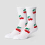 HUF Cherry Bomb Crew Sock White