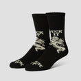 Load image into Gallery viewer, HUF Divine Crew Sock Black