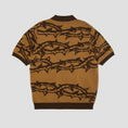Load image into Gallery viewer, HUF Fantasies Knit Shortsleeve Top Brown