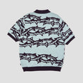 Load image into Gallery viewer, HUF Fantasies Knit Shortsleeve Top Light Blue
