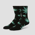 Load image into Gallery viewer, HUF Green Buddy Exhale Sock Black