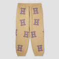 Load image into Gallery viewer, HUF H Applique Fleece Pant Oatmeal