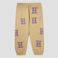 Load image into Gallery viewer, HUF H Applique Fleece Pant Oatmeal