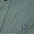 Load image into Gallery viewer, HUF H Star Shortsleeve Plaid Shirt Marine