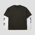 Load image into Gallery viewer, HUF Leon Longsleeve Double Layer Top Vintage Black