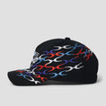 Load image into Gallery viewer, HUF One Racing 5 Panel Hat Black