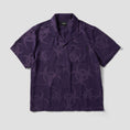 Load image into Gallery viewer, HUF Sector Jacquard Shortsleeve Shirt Dark Berry