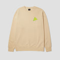 Load image into Gallery viewer, HUF Skewed TT Crewneck Wheat