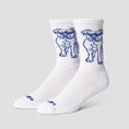 Load image into Gallery viewer, HUF Star Pup Crew Sock White