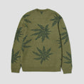 Load image into Gallery viewer, HUF Tribal Crewneck Sweater Avocado