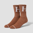 Load image into Gallery viewer, HUF Variety 3 Pack Sock Brown