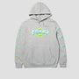 HUF x Thrasher Logo Hoodie Heather Grey