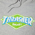 Load image into Gallery viewer, HUF x Thrasher Logo Hoodie Heather Grey