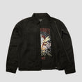 Load image into Gallery viewer, HUF x Thrasher Trucker Jacket Black