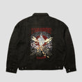 Load image into Gallery viewer, HUF x Thrasher Trucker Jacket Black