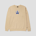 Load image into Gallery viewer, Huf All Star Crewneck Wheat