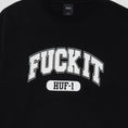 Load image into Gallery viewer, Huf Fuck It Crewneck Black