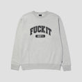 Load image into Gallery viewer, Huf Fuck It Crewneck Heather Grey