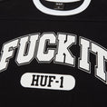 Load image into Gallery viewer, Huf Fuck It Football Shirt Black
