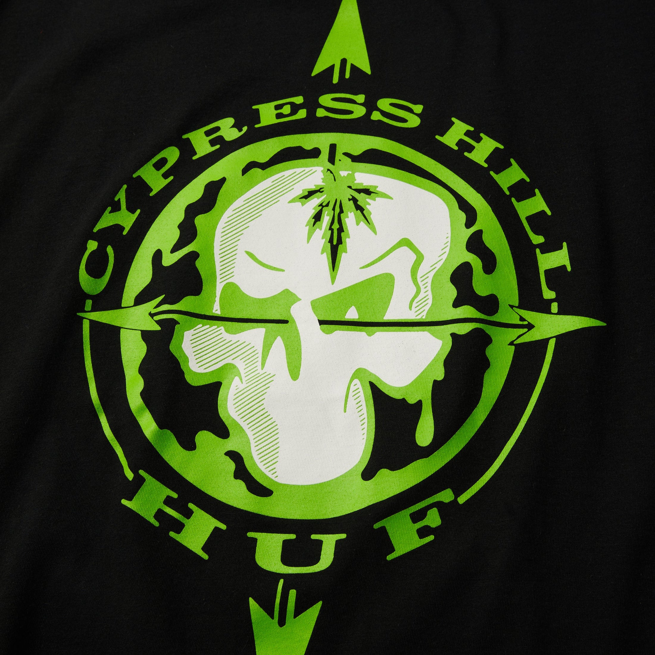 Huf x Cypress Hill Blunted Compass T-Shirt Black
