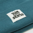Load image into Gallery viewer, Slam City Skates Mile Beanie Dark Teal
