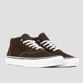 Load image into Gallery viewer, Vans Authentic Mid VCU Skate Shoes Dark Brown
