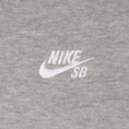 Load image into Gallery viewer, Nike SB Embroidered Logo Fleece Pullover Hood Dark Grey Heather / White