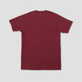 Load image into Gallery viewer, Slam City Skates Classic Logo T-Shirt Burgundy / White