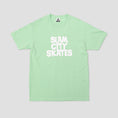 Load image into Gallery viewer, Slam City Skates Classic Logo T-Shirt Mint / White