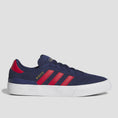 Load image into Gallery viewer, Adidas Busenitz Vulc II Skate Shoes Dark Blue / Better Scarlet / Gold Metallic