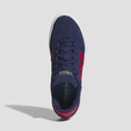 Load image into Gallery viewer, Adidas Busenitz Vulc II Skate Shoes Dark Blue / Better Scarlet / Gold Metallic