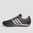 Load image into Gallery viewer, Adidas Country X Always Skate Shoes Core Black / Purple / Silver Metallic
